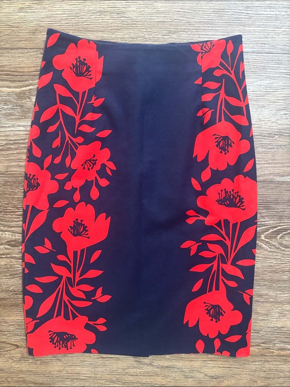 Boden Richmond Poppy Placement Pencil Skirt Women's Size 4